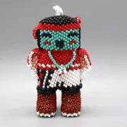 NATIVE AMERICAN BEADWORK-BUTTERFLY BOY KACHINA by FERRELL ZEENA-HOPI
