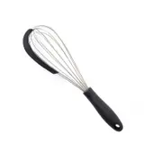 Easy Grips Whisk with Silicone Scraper Black