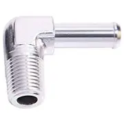 Aeroflow Male NPT to Barb 90° Adapter 1/8" to 1/4", AF842-04S