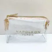 Napoleon Perdis Gold see through waterproof Large Makeup Cosmetic Bag / Pouch