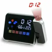 Projection Alarm Clock Weather Station Thermometer Temperature Humidity Monitor