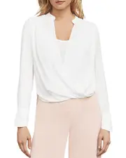 Bcbgmaxazria Jaklyn Draped Front Essential Blouse
