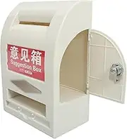DIYEAH Outdoor Waterproof Suggestion Box Lock Mailbox for Classroom Secure Money Storage Box