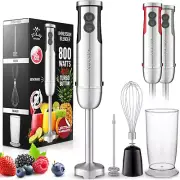 Batidora De Cocina De Inmersion De Mano Electrica 3 En 1 Uso Comercial Hogar NEW