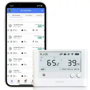 Ws1Pro Wifi Temperature & Humidity Monitor, No Subscription Fee, 7 * 24 Monitor
