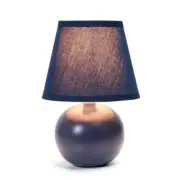 Simple Designs Mini Ceramic Globe Table Lamp
