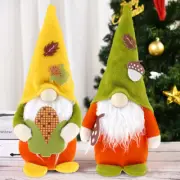 2Pack Christmas Faceless Dolls Kit Plush Santa Gnome Dolls Thanksgiving xiJpN