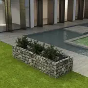 Gabion Planter Steel 270x90x50 cm