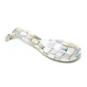 MACKENZIE-CHILDS STERLING CHECK SPOON REST BNWT