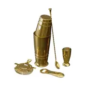Crafthouse Signature Collection Stainless Steel Gold Bartender Essentials Kit...