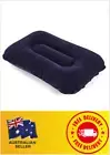 Inflatable Blow Up Air Rectangle Pillow Head Neck Cushion Travel Camping Beach