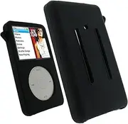 Case for iPod Classic,TPU Soft Silicone Protective Anti-Scratch Shockproof Shock-Absorption,Anti-Slip Phone Case for Apple iPod Classic 6th 7th 80GB,120GB Thin 160GB and iPod Video 5th 30GB (Black)