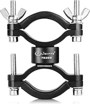 LIGHTFE Bicycle Light Mount Bracket with Aluminum Alloy Material, Adjustable Big Fork Special for Big Size Hight Lumens Light, 360 Degree Rotation Clips Holder and Butterfly Nuts