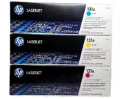 Genuine HP 131A Toner 3-Pack Cyan Magenta Yellow CF211A CF212A CF213A – New OBO