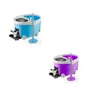 Spinning Mop Stainless Steel Wringer Bucket Floor Cleaning With Pedal Operated
