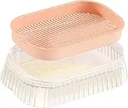 Yajuyi Grass Grower Box Planting Tray Grass Tray Cat Snack Tray for Planting Cat Supplies, Pink