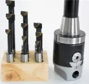 9pcs 12.5 mm carbide boring bar + F1-1/2" boring head set + R8 M12 shank tool