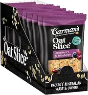 Carman's Oat Slice Cranberry & Blueberry 12x70g Slices (Pack of 12)