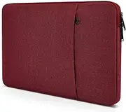 CaseBuy Laptop Sleeve Case for New MacBook Pro 14 inch M3/M2/M1 Chip Pro/Max A2918 A2992 A2779 A2442 2024 2023 2022, Water-Resistant Laptop MacBook Bag with Accessory Pocket -Wine Red