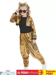 Girls 80s Hammertime Hip Hop Retro Rapper MC Hammer Vanilla Ice Costume