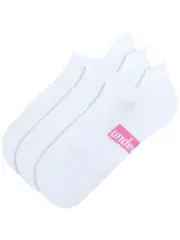 Underworks Ladies Cushioned Sport Heel Tab 3Pk