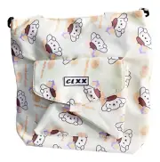 Sanrio Shoulder o Crossbody Bag Pompom-purin, Light Yellow Impermeable, Zipper,