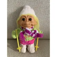在飛比找蝦皮購物優惠-古董公仔玩偶Russ troll doll滑雪巨魔娃娃/醜娃