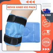 REVIX Knee Ice Pack for Injuries Reusable, Gel Ice Wrap with Cold Compression fo