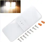 12V RV Interior Light Fixture RV Ceiling Dome Light 3 Color Temp with Touch Dimming LED Camper Lights Panel Light for Caravan Camper Travel Trailer Motorhome Sailboat Yacht (Matte Finish)(1Pack)