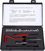 Rethreading Kit Thread Repair Kit Thread Repair Tool High Strength Stainless Steel M8x1 Thread Insert Kit for Auto Parts and Machinery Repair