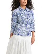 Cinq a Sept Sketchbook Floral Scrunched Canyon Jacket