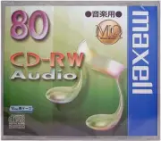 Maxell JAPAN Blank CD-RW Digital Audio Music 80min 1disc CDRWA80MQ.1TP