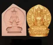 Silicone Tibetan Dainichi Buddha Mold Soap Candle Sugar Resin Mould