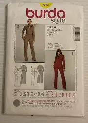 Burda Style 7278 Sewing Pattern Sizes: 8-20 Jumpsuit Overalls