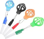 Yardwe 4Pcs Golf Ball Liner Marking Tool Accurate Alignment Marker for Enhanced Precision Easy to Use Golf Ball Drawing Stencil for All Skill Levels Includes