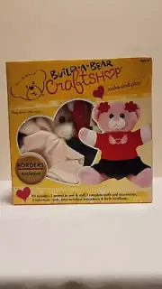 Build-a-Bear Craftshop VALENTINE CUDDLES 2010 Pink Bear Plush *NEW*