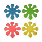 3Set Flower-Shaped Easter Pot Pan Dish Protectors Holders Anti-Scratch Pads Dividers Cup Mats Drinking Coasters