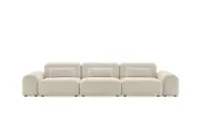 Brosa Memphis Modular 3 Seater Sofa with Armrest (Cream)