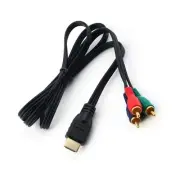 New HDMI To 3RCA 3-RCA Video Component Connection Cable Cord Line AU NEW