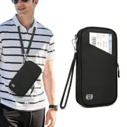 Passport Holder Family RFID Travel Document Organizer With Zipper