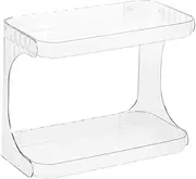 2 Tier Bathroom Countertop Organizer Cosmetic Storage Shelf Cosmetic Organizer Drawers Vanity Container Drawer Countertop Storage for Cosmetic Skin Care Perfume Makeup Brushes Lipsticks