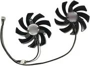 2Pcs/Set 87Mm(90Mm) GPU Card Cooler Fan Fit for Palit Geforce GTX 1080 1070Ti 1070 1060 Dual Video As Replacement(Color:FDC10H12S9-C)