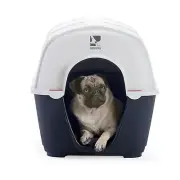 Fido & Fletch PLASTIC DOG KENNEL Vent On Back, Portable- Small Or Medium