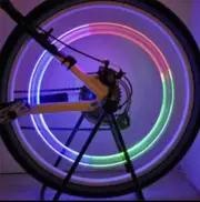 LED Stick Light 2X MultiColor Tire Wheels Valve Stem Caps Motorcycle Car Truck