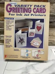 GREETING CARD VARIETY PACK WHITE FOR INK JET PRINTERS