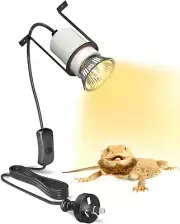 Lamptobe Reptile Heat Lamp Holder, E27 Socket Ceramic Heat Lamp Holder, with ...