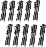 4/8PCS 12000LM Mini LED Flashlight Penlight Handheld Pocket Torch with Clip US