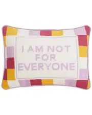 Peking Handicraft Not For Everyone Embroidered Needlepoint Pillow