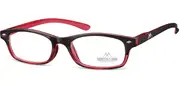 Square Full Rim Plastic Men's Glasses Red, Size +1.00 - Lenses Included - Private Health Rebate - Blue Light Block Available - SmartBuy Readers