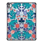 iPad Pro 13-inch (M4) iPad Impact Case Fruits (Teal) by Catherine Marion